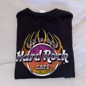 Pacsun x Hard rock Cafe Unisex Black Graphic tee Sz M